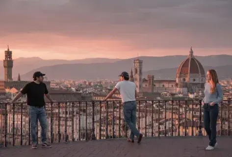 sunset in Florence