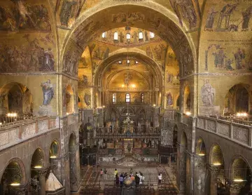 inside St. Mark's Basilica