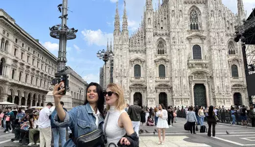 Milan Duomo sky walk Milan Duomo sky walk