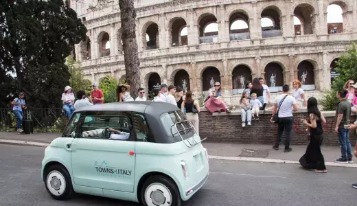 E-drive car experience in Rome