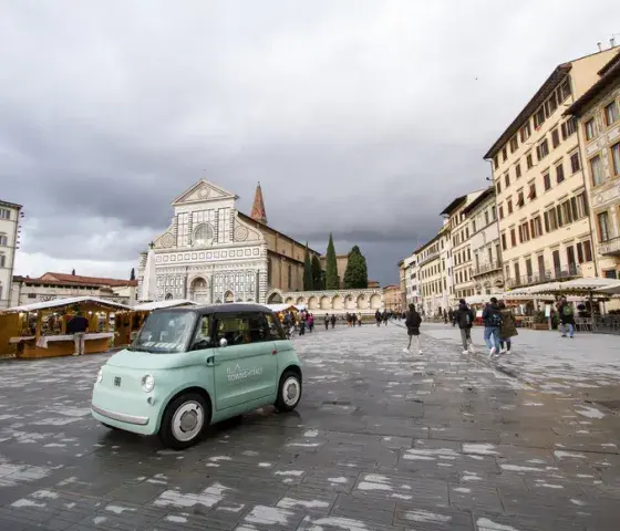E-car Fiat Topolino in Florence