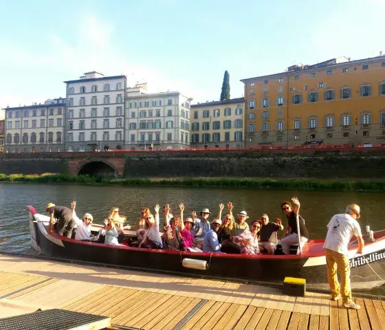Florentine Gondola boat tour on the Arno River
