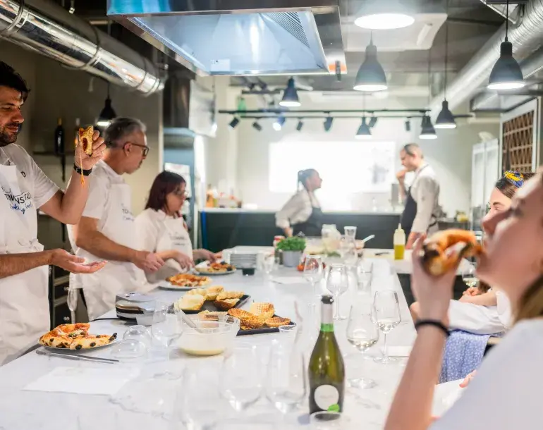 Pizza and gelato making in Milan