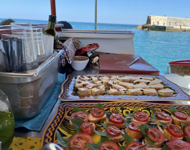 aperitivo on the boat