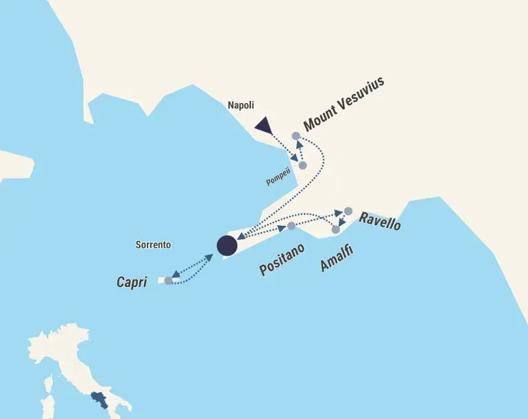 Sunlit wonders of Amalfi and Capri itinerary