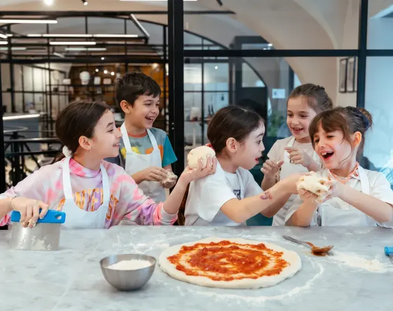 Bambini impastano compleanno roma
