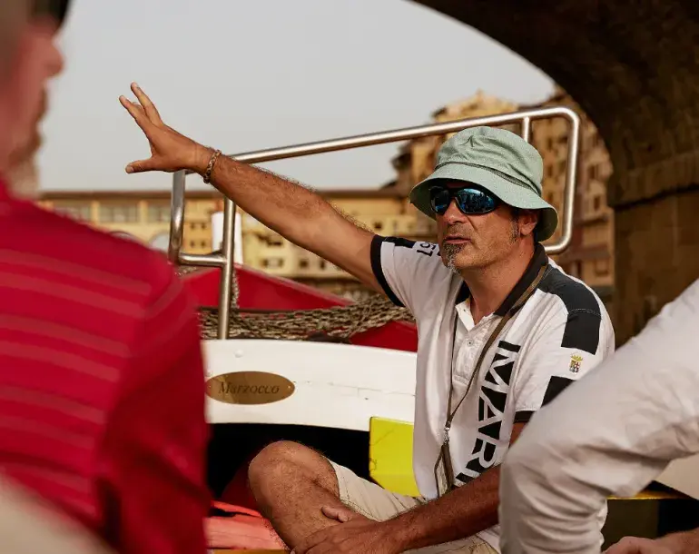 Florentine Gondola boat tour on the Arno River