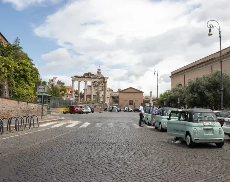 E-drive car experience in Rome