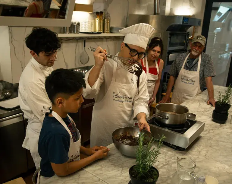 making gelato