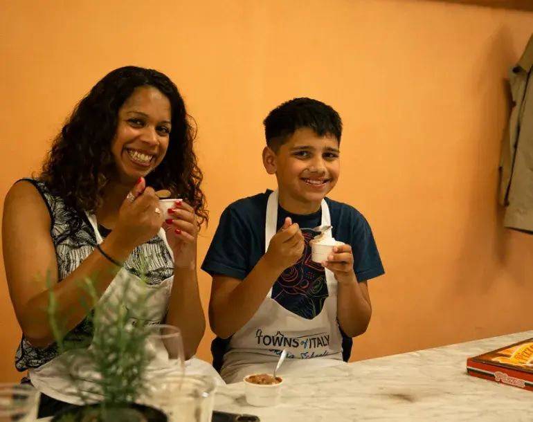 pizza and gelato in Florence