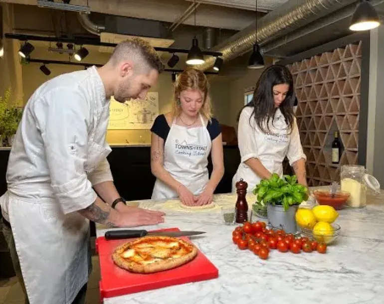 Preview image for the video "Pizza and gelato cooking class from scratch in Mercato Centrale - Milan".